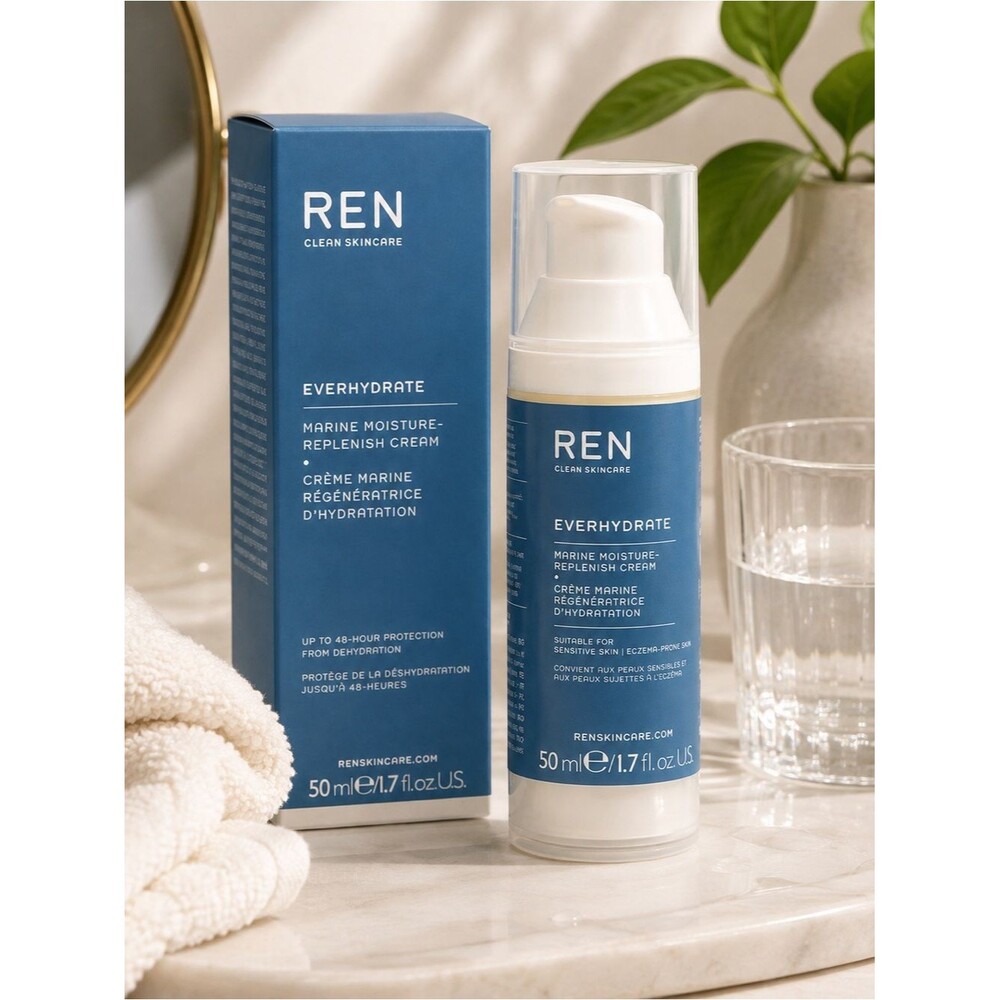 REN Clean Skincare Everhydrate Marine Moisture-Replenish Cream 50ml - BNIB